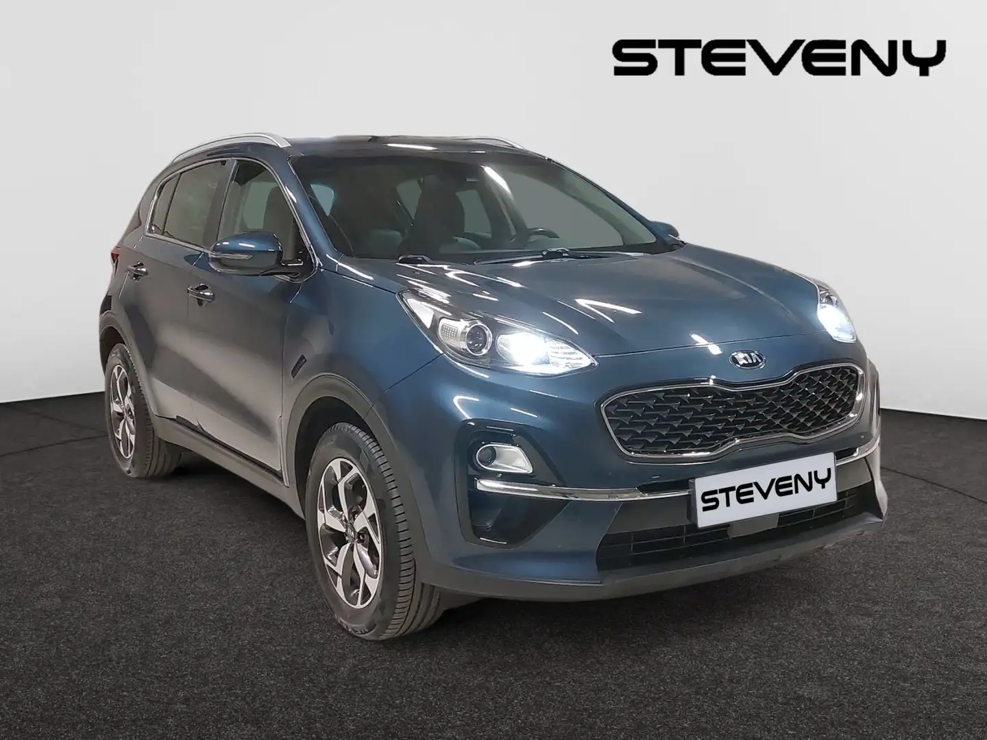 Kia Sportage MORE 1.6i ISG 132CV*GPS*MI CUIR*CLIM*FAIBLE KMS* Blauw - 2