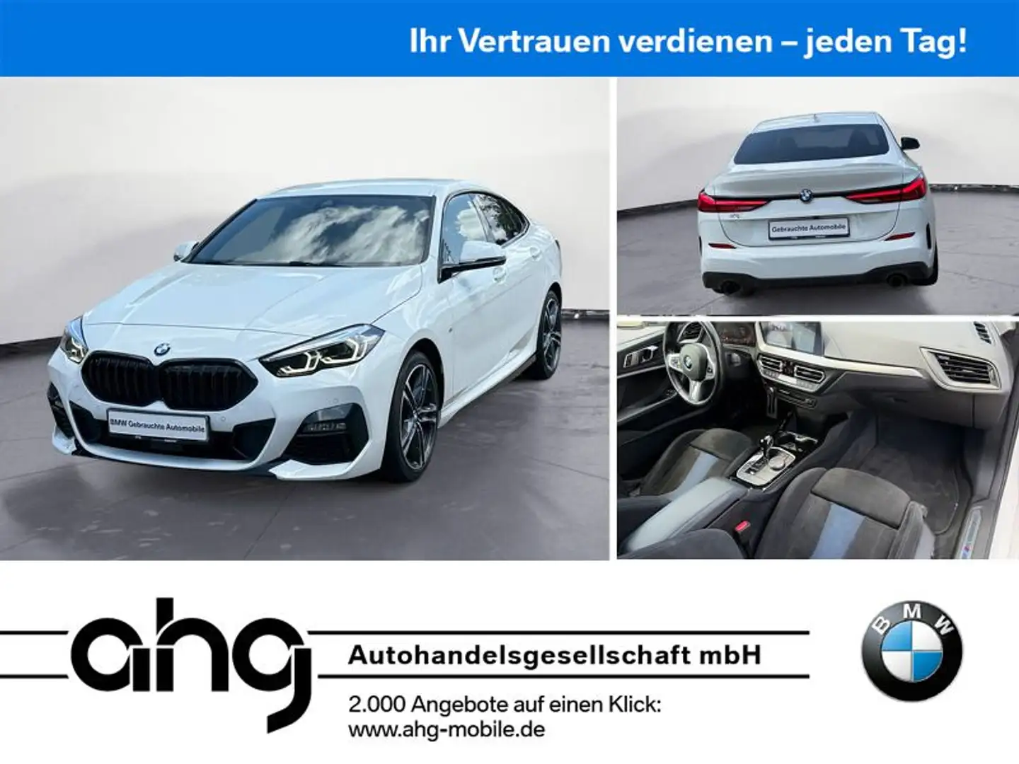 BMW 220d xDrive Gran Coupe M Sport Navi Klima PDC Ka Blanco - 1
