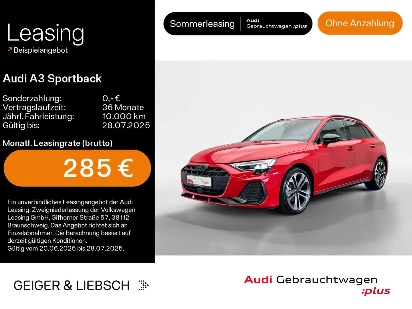 Audi A3 30 TFSI S-LINE*NAVI-PLUS*KAMERA*HUD Rot - 1
