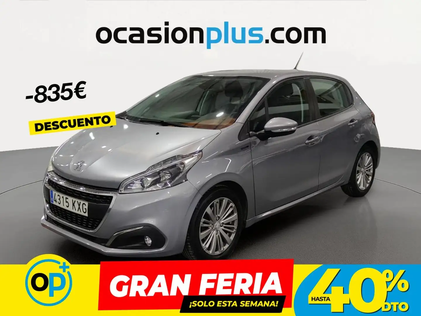 Peugeot 208 1.2 PureTech S&S Signature 82 Gris - 1