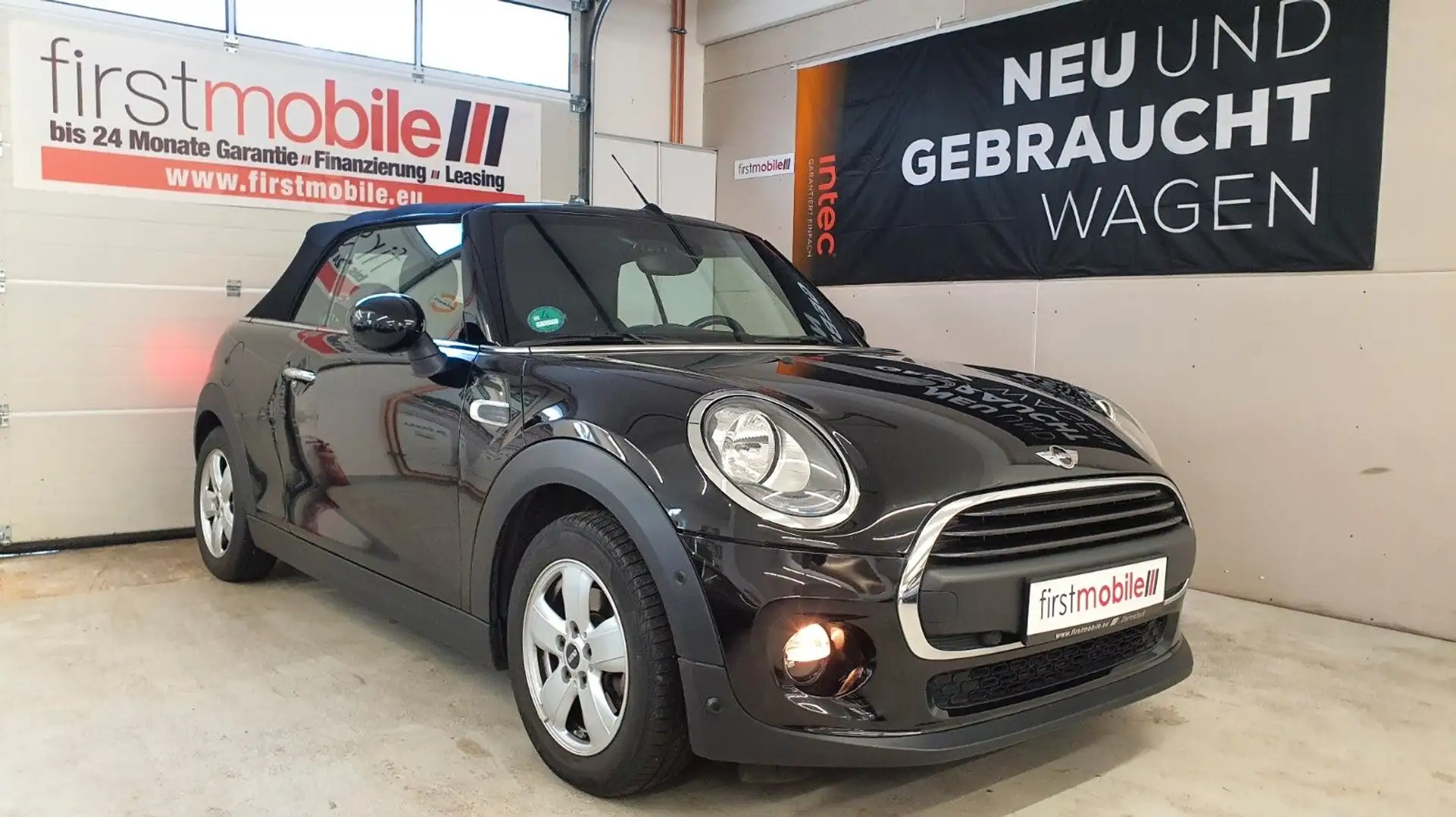 MINI One Cabrio *PEPPER*LEDER*Rückfahrkamera*1.Hd*LMF Schwarz - 1