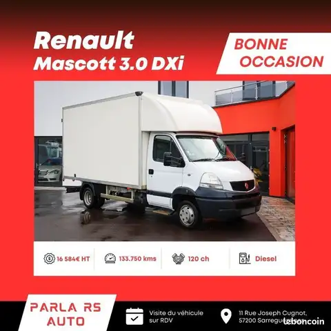 Renault Mascott 3.0 DXi 120ch 20m3 roues jumelées 1ère main