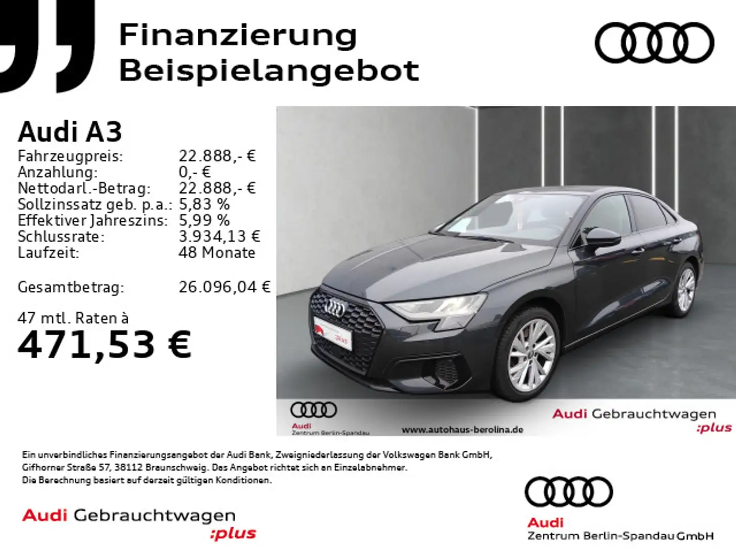 Audi A3 A3 Lim. 35 TFSI Adv. S tronic *AHK*Opt.-Schwarz* Gris - 1