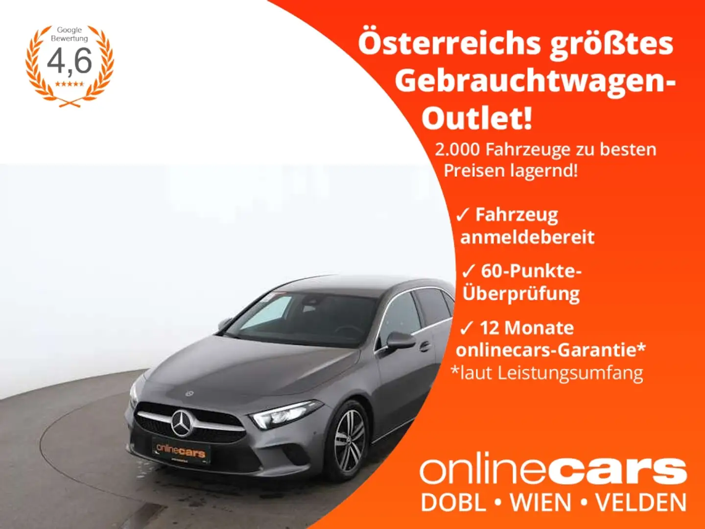 Mercedes-Benz A 180 d  Progressive Aut LED NAVI SITZHZG LEDER Grau - 1