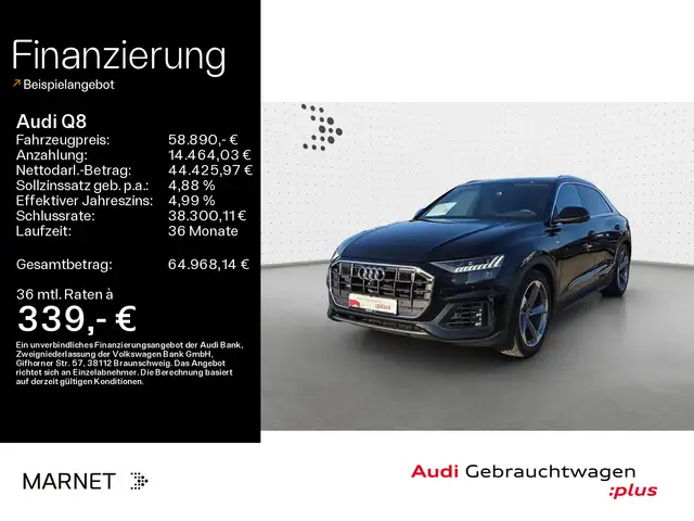 Audi Q8 55 TFSI quattro S line*Navi*Matrix*Alu*AHK*B&