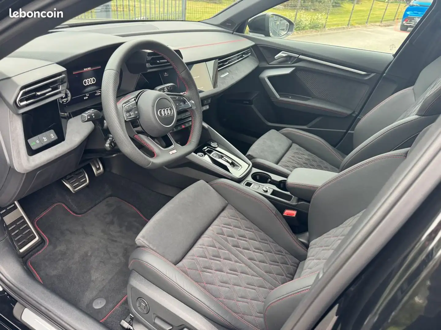Audi A3 45TFSI e 272 SLINE STRONIC 6 NEUVE GARANTIE 5ANS AFFICHAGE TETE HAUTE SONOS MATRIX TOIT OUVRANT SIEGES SPORTS ALCANTARA C Zwart - 2