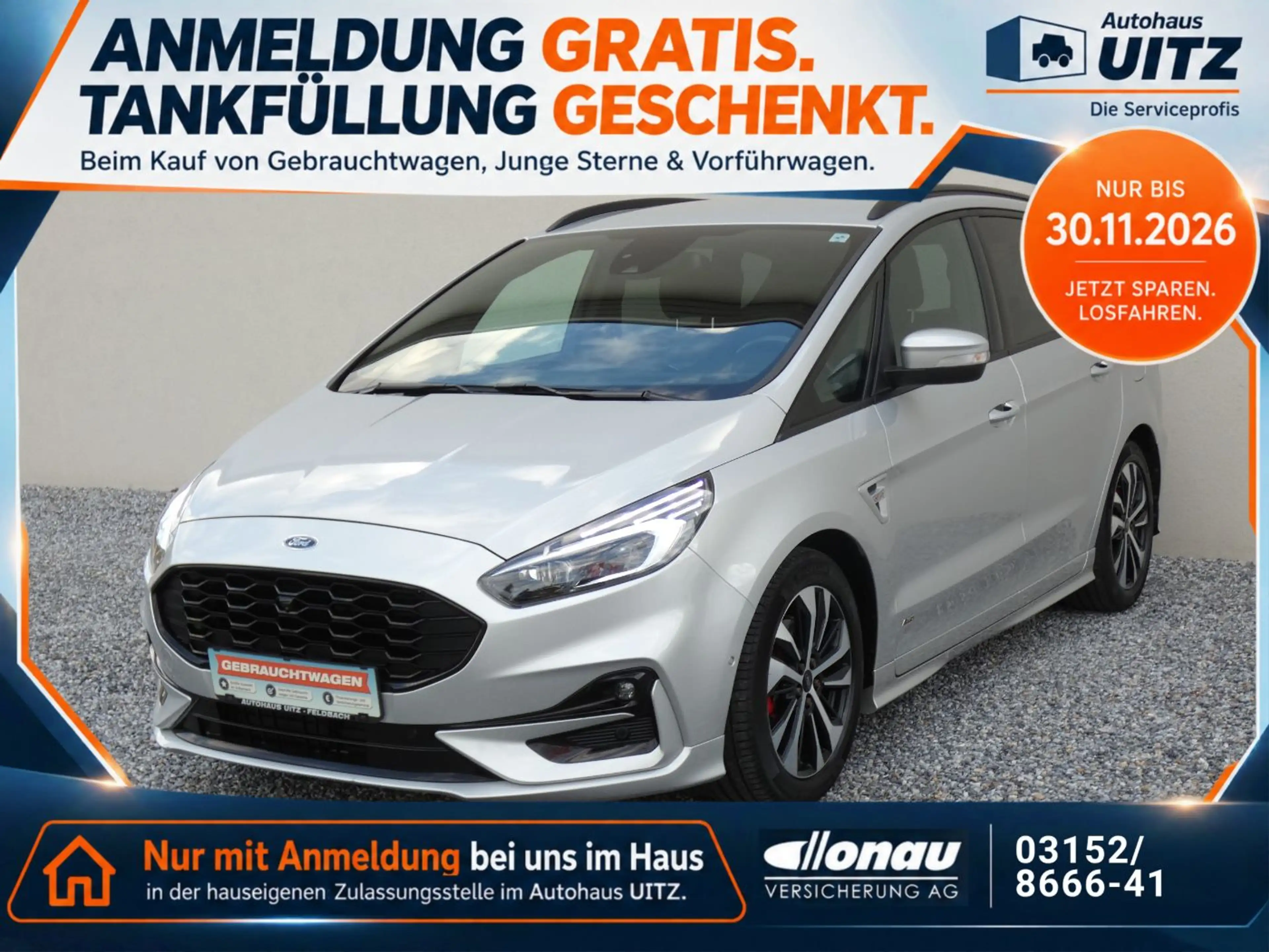 Ford S-Max 2.0 ST-Line +AWD+RFK+KeyGo+AUT+Distr+