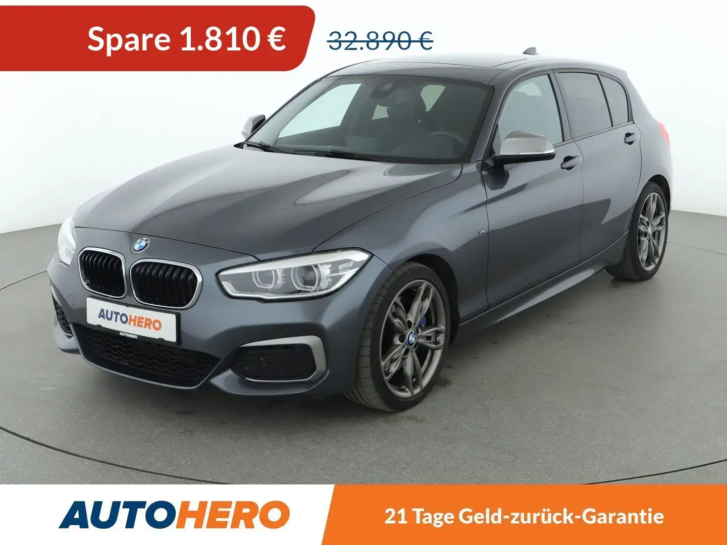 BMW 140 M140i xDrive Aut.*NAVI*LED*TEMPO*CAM*PDC*SHZ* Grau - 1