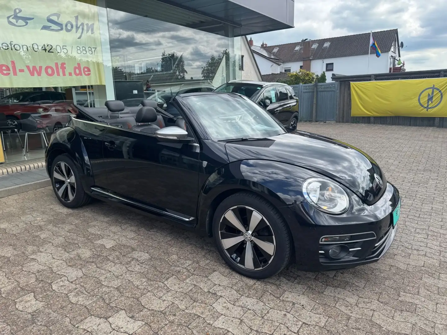 Volkswagen Beetle Cabriolet Karmann +KAMERA+NAVI+PDC+SHZ+ Negro - 2
