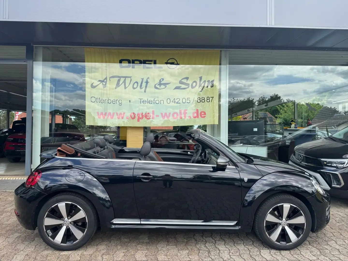 Volkswagen Beetle Cabriolet Karmann +KAMERA+NAVI+PDC+SHZ+ Negro - 1