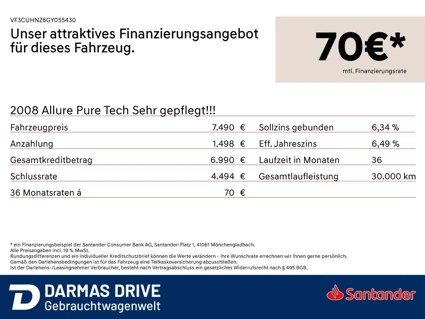 Peugeot 2008 2008 Allure Pure Tech Sehr gepflegt!!! Weiß - 2