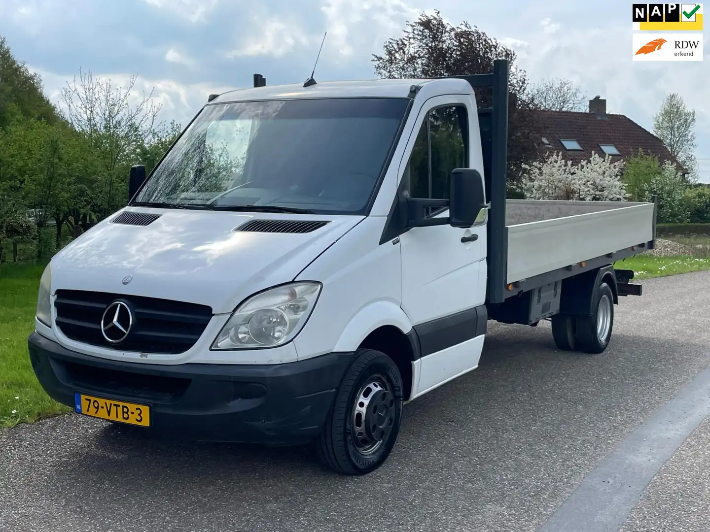 Mercedes-Benz Sprinter 515 2.2 CDI 432 / Aut / Airco / Laadbak / Excl. BT Wit - 1