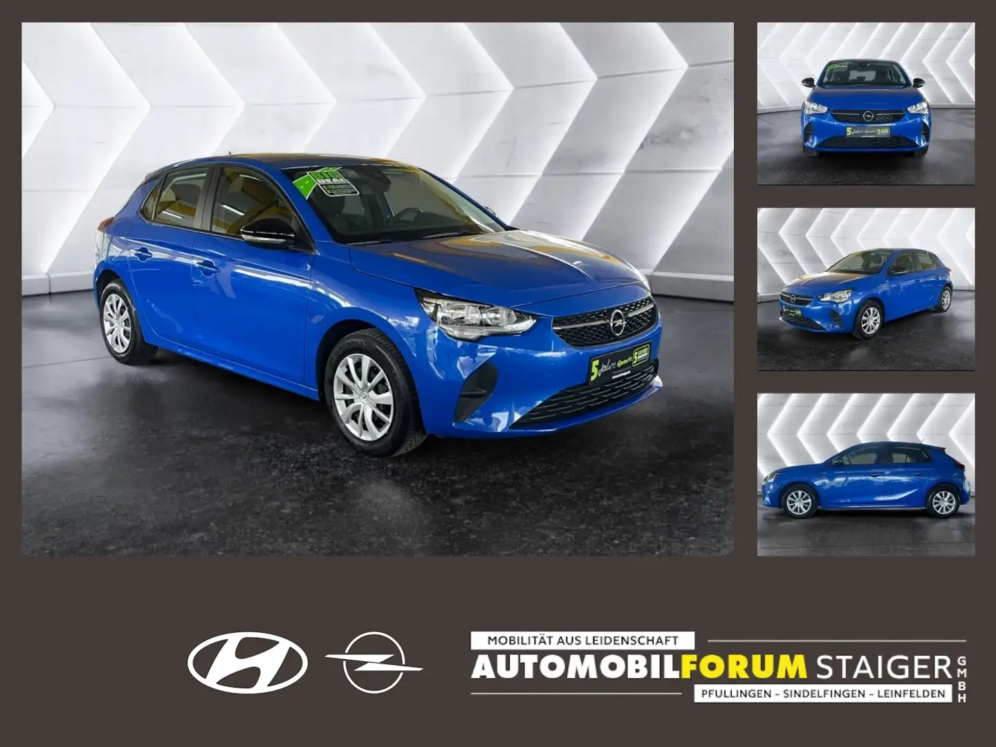 Opel Corsa F 1.2 Edition LM DynLicht SpurH Blauw - 1