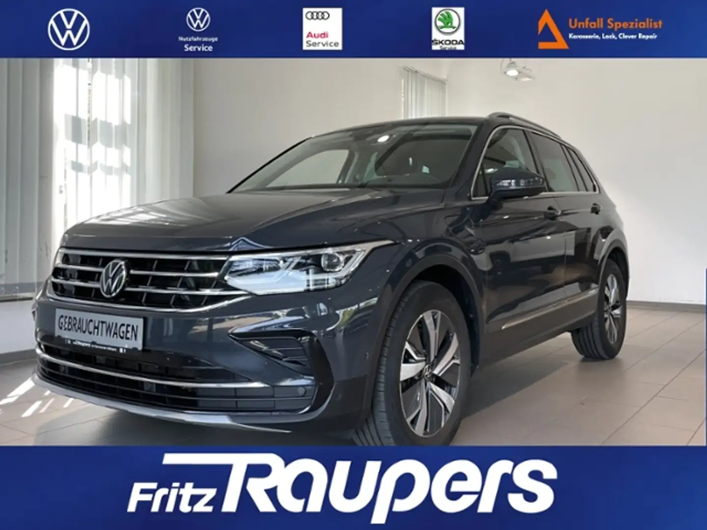 Volkswagen Tiguan 1.4 Plug-In Elegance +AHK+NAVI Grau - 1