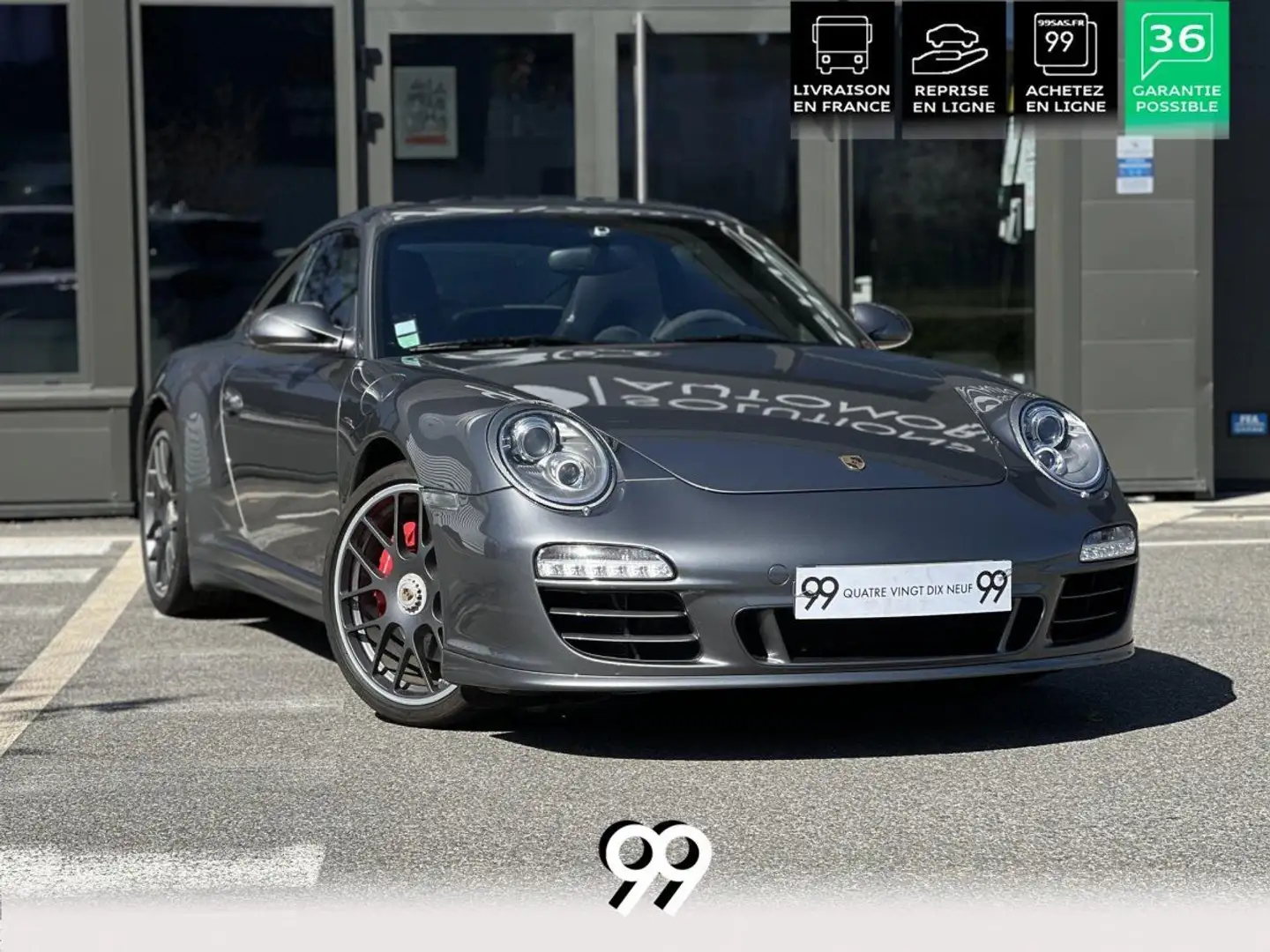 Porsche 997 3.8i PDK TYPE 997 II 2009 COUPE Carrera 4 GTS kit  Gris - 1