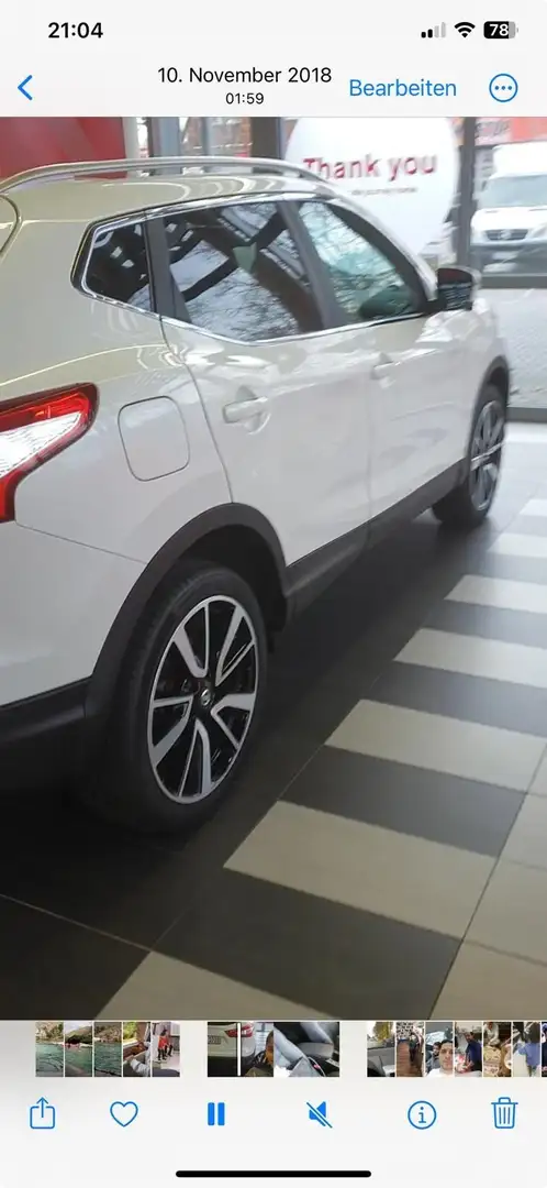 Nissan Qashqai Qashqai 1.6 dCi Xtronic N-Vision Weiß - 2