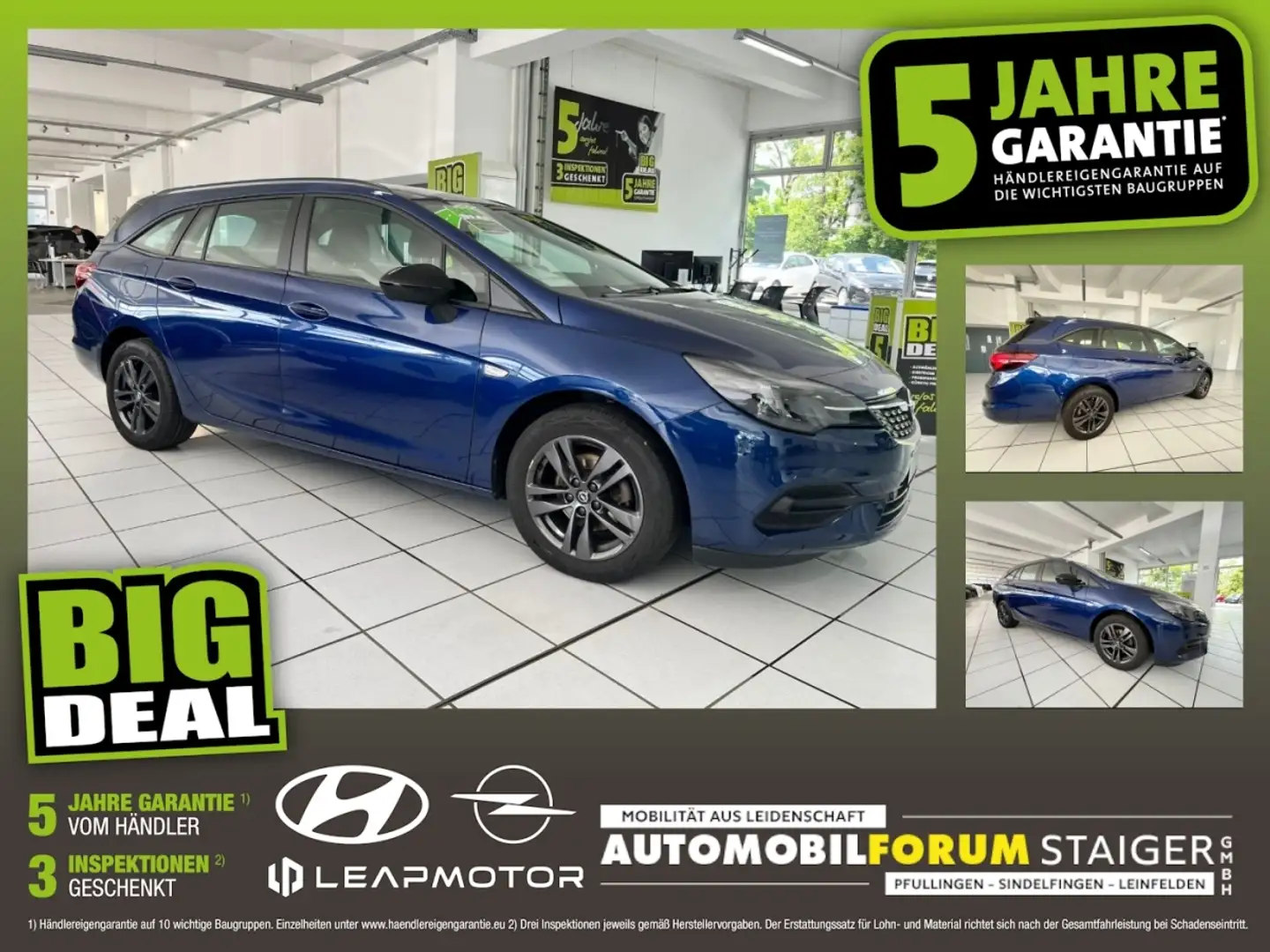Opel Astra K Sports Tourer 1.2 5 Jahre Garantie Blu/Azzurro - 1