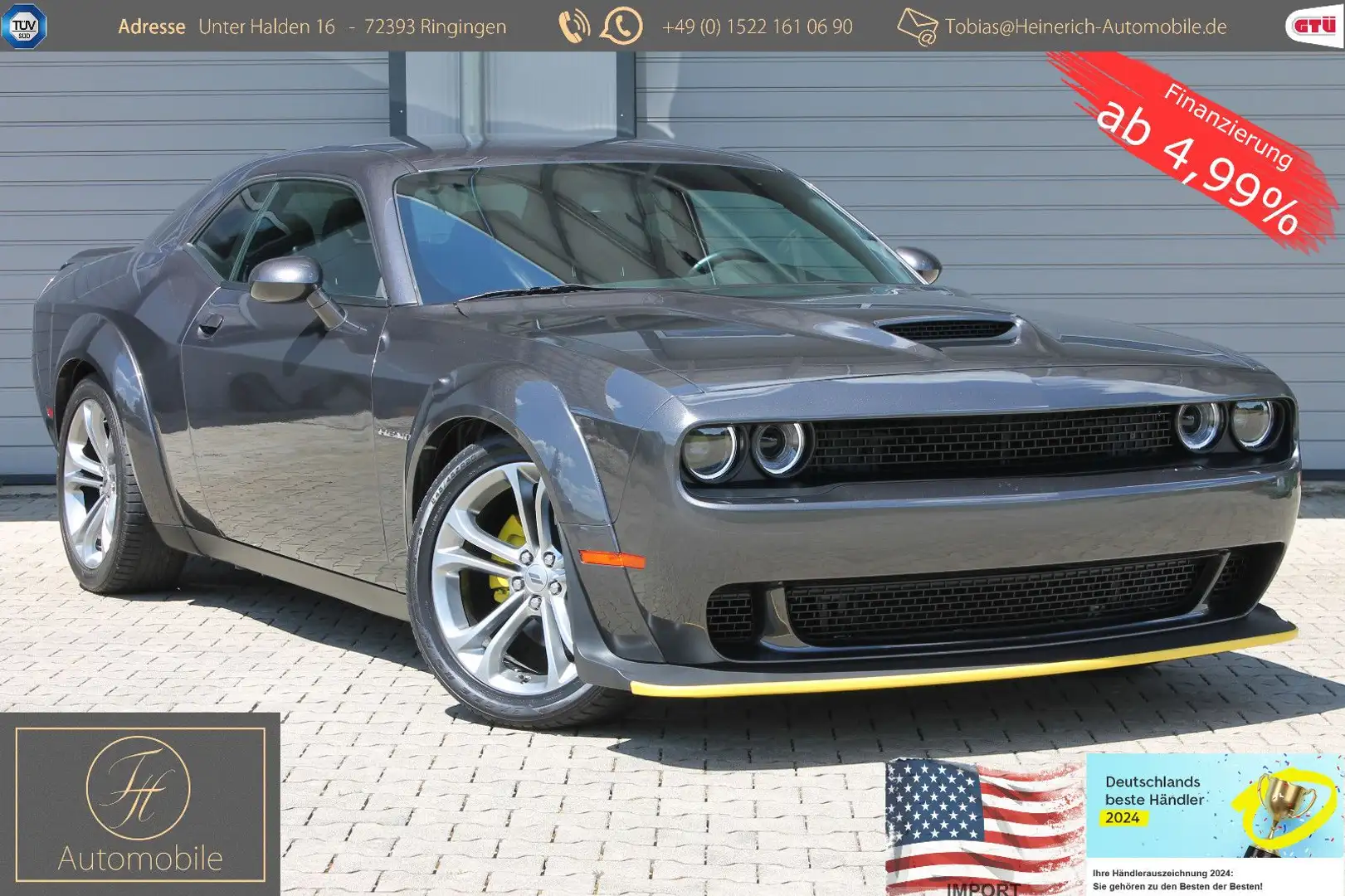 Dodge Challenger WIDEB 5.7 HEMI*381PS*Alpine*Alcantara Gri - 1