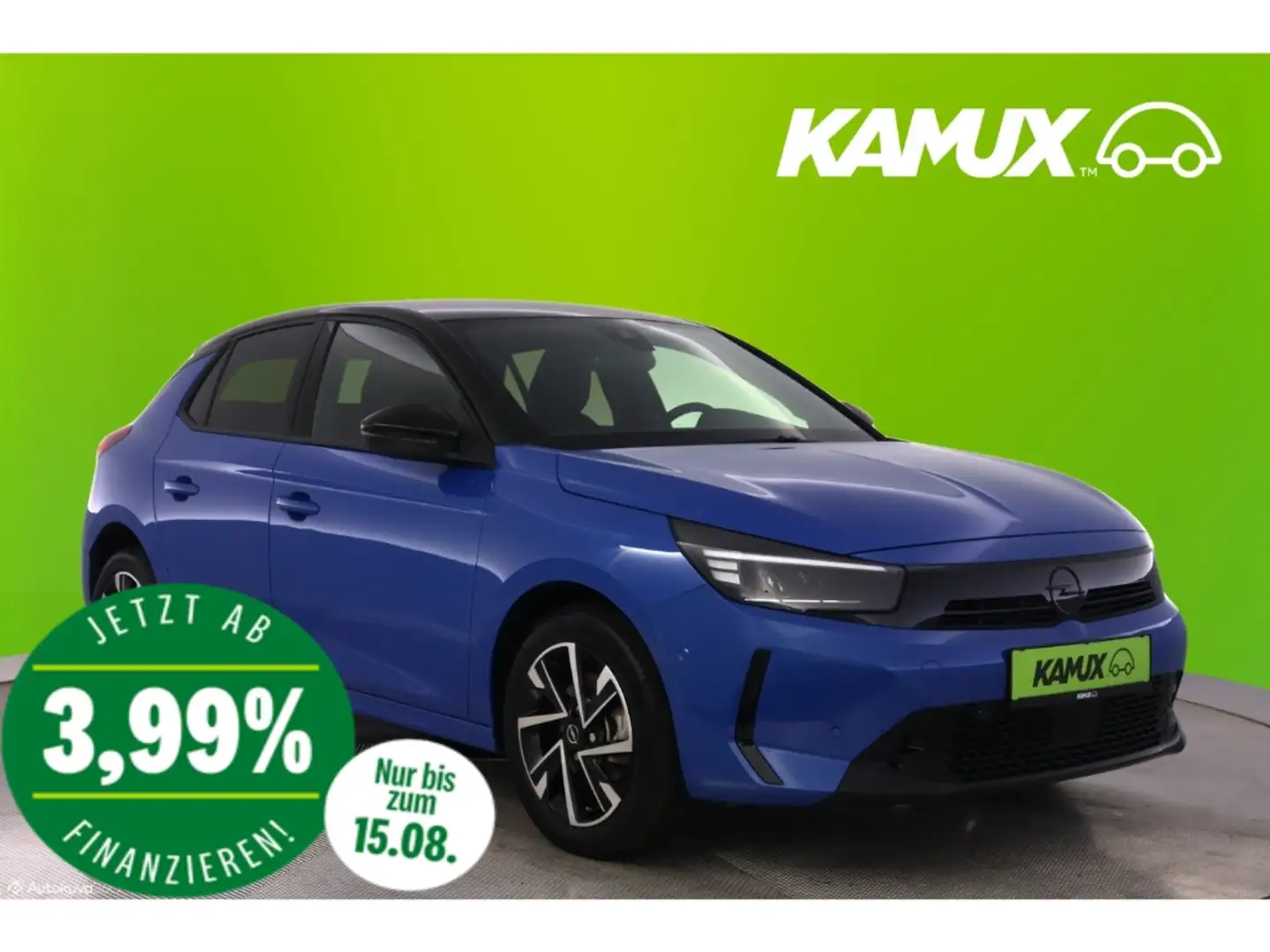 Opel Corsa F 1.2T GS+LED+NAVI+KAMERA+TEMPO+PDC Blauw - 1