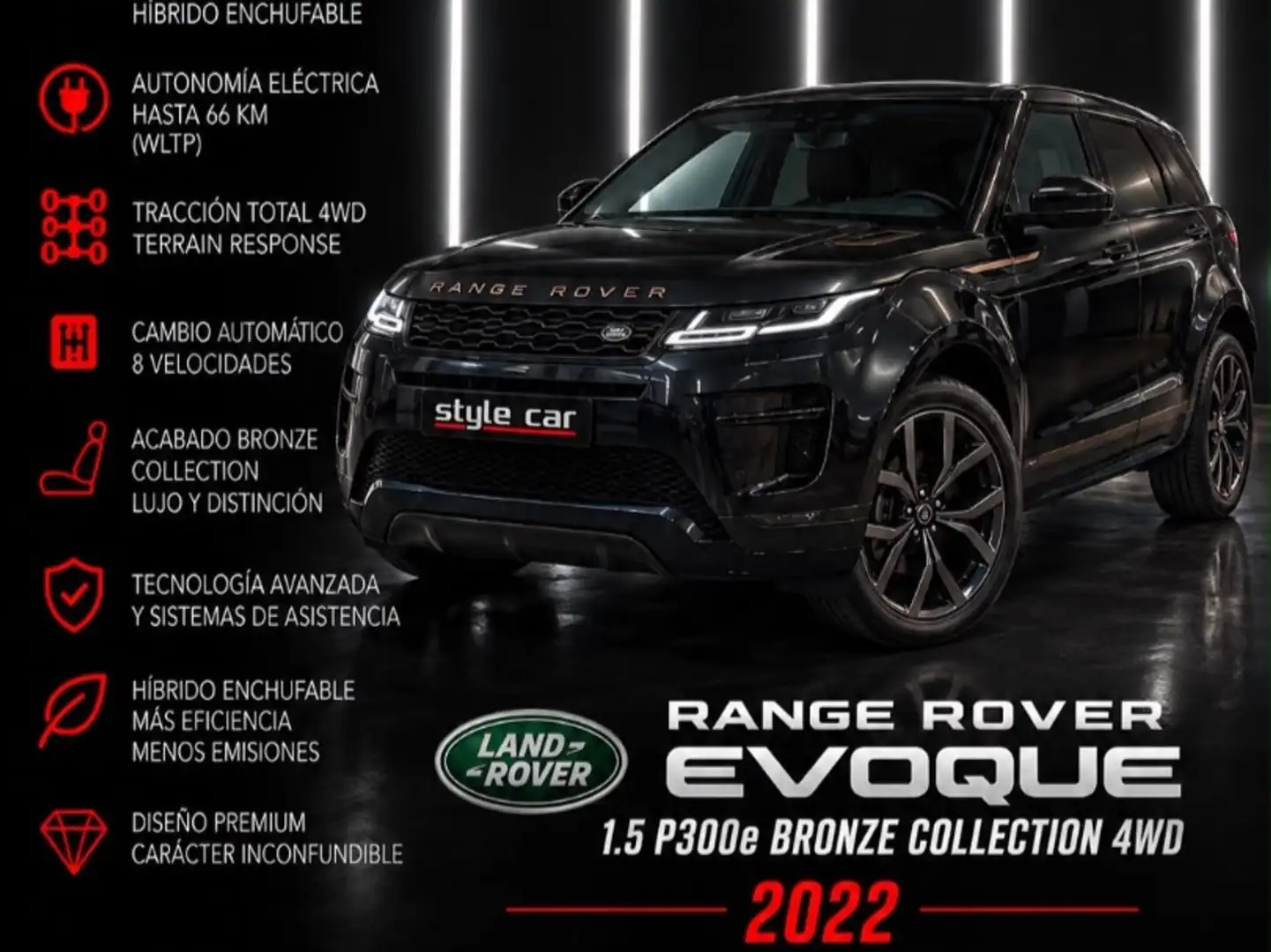 Land Rover Range Rover Evoque 1.5 I3 PHEV Bronze Collection AWD Auto Negro - 1