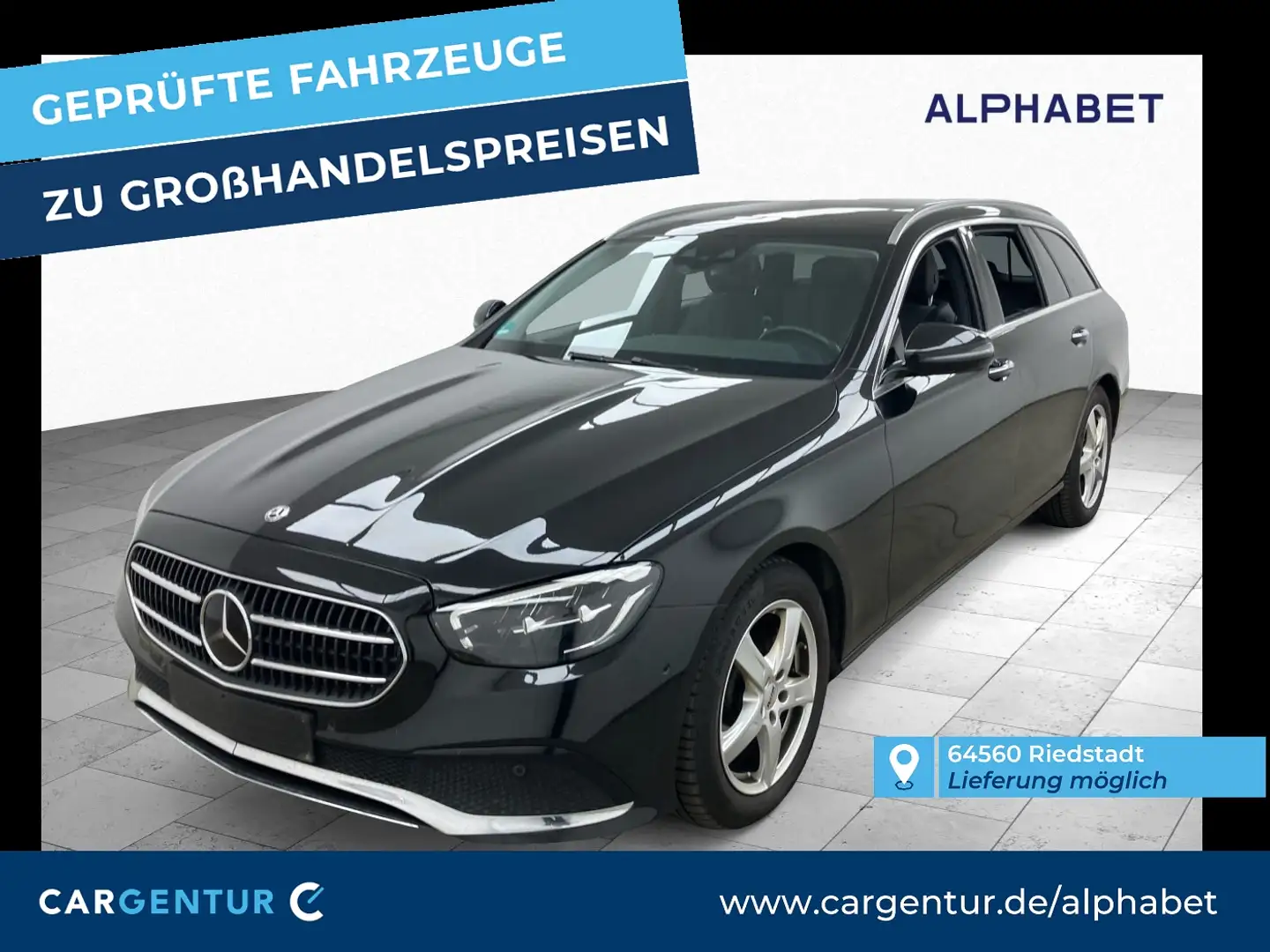 Mercedes-Benz E 220 T d Avantgarde 4Matic AHK Wide Luft Pano Black - 1
