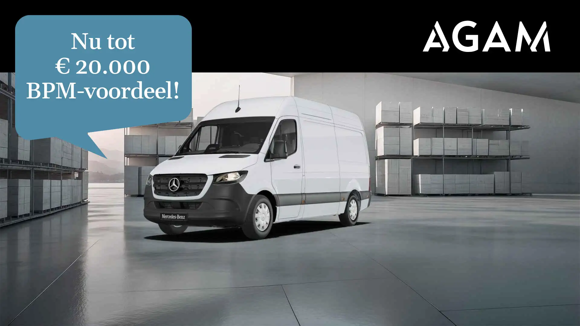 Mercedes-Benz Sprinter 317 CDI L2H2 Pro-uitvoering Wit - 1