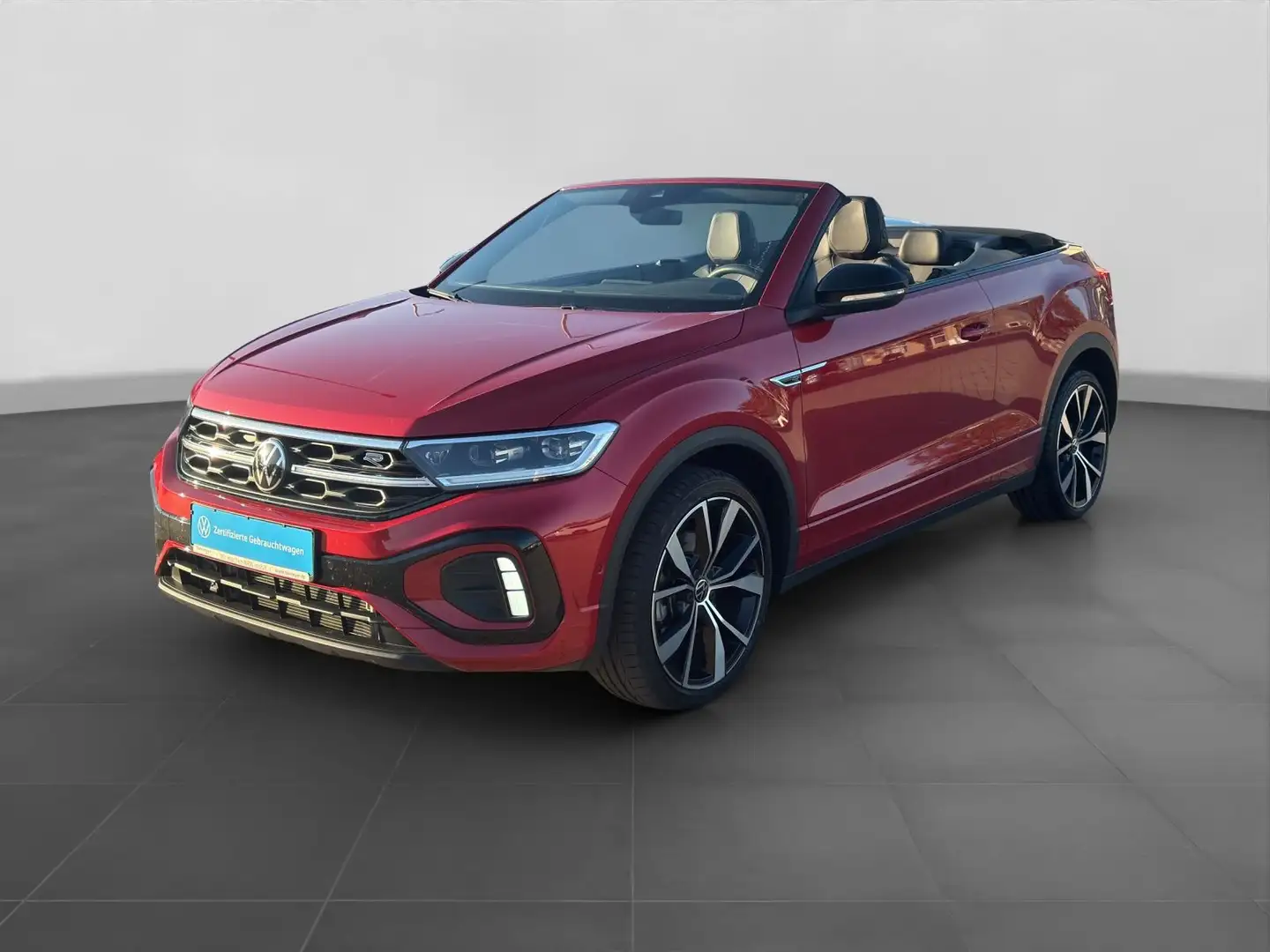 Volkswagen T-Roc Cabrio 1.5 TSI DSG R-LINE BLACK LM19 LEDER Rot - 2