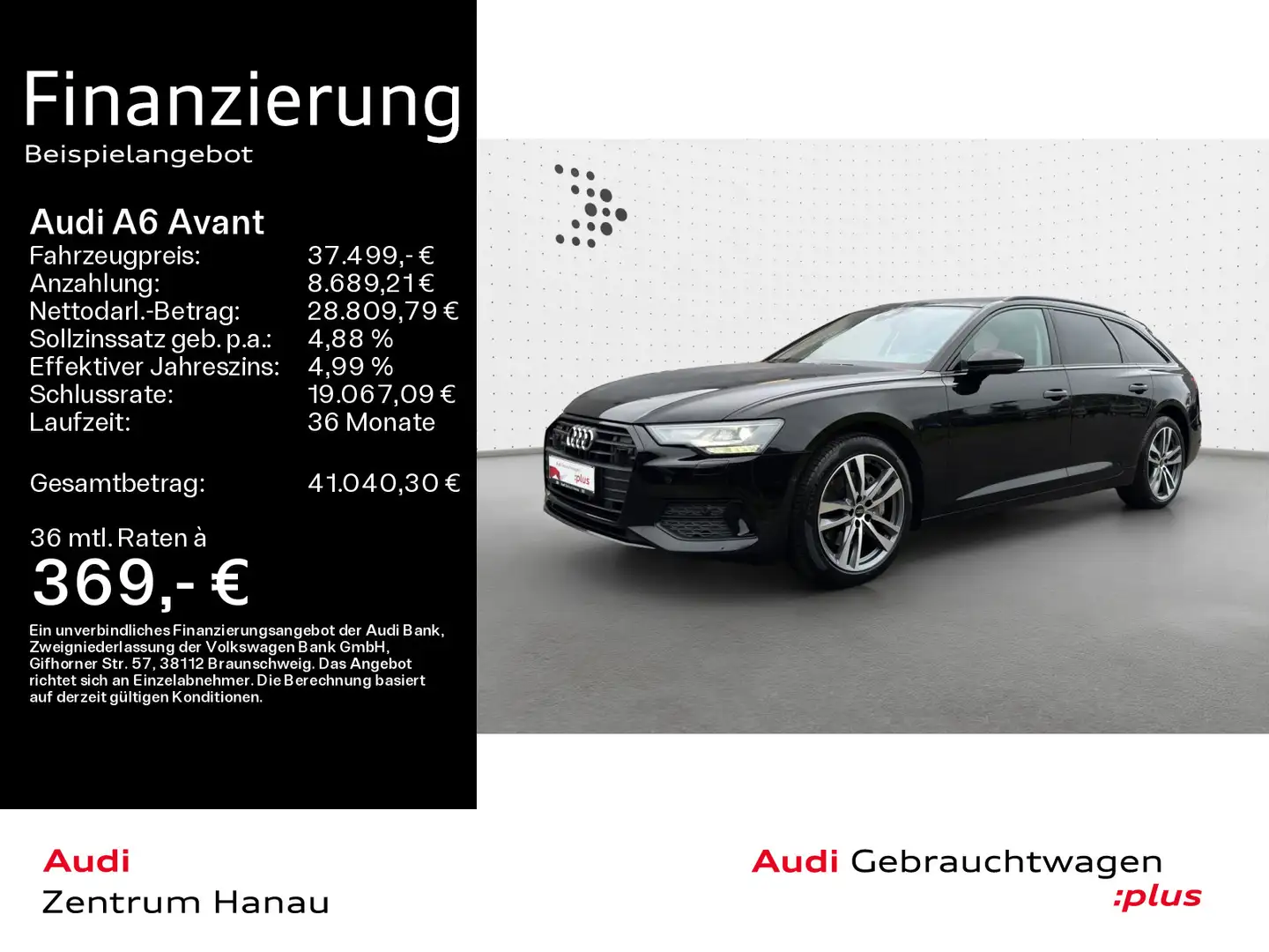 Audi A6 45 TDI QUATTRO SPORT *PANO*AHK*KAMERA* Noir - 1