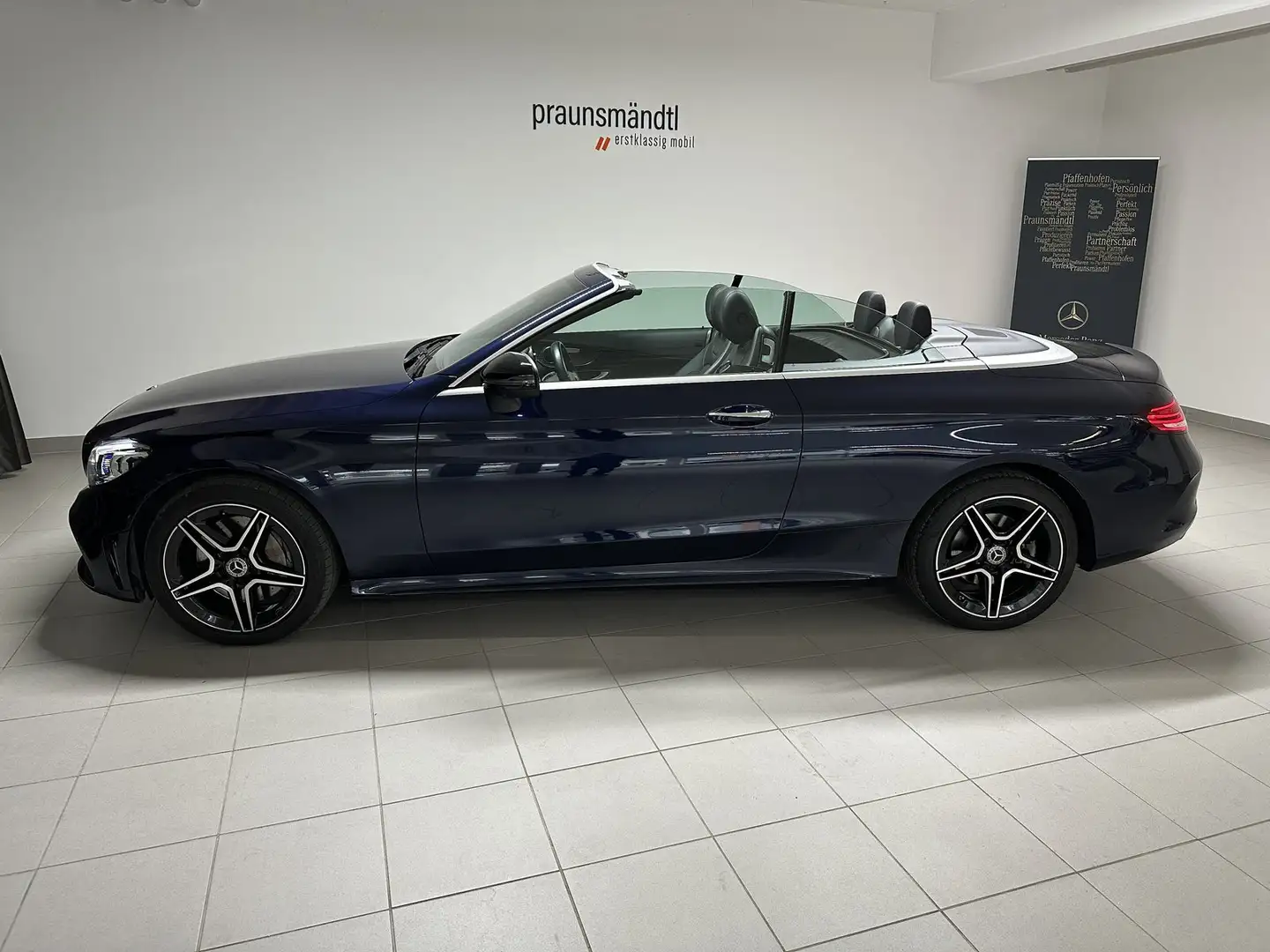 Mercedes-Benz C 400 4M Cabrio AMG Night Distr/MuBeam/Kamer/18" Bleu - 2