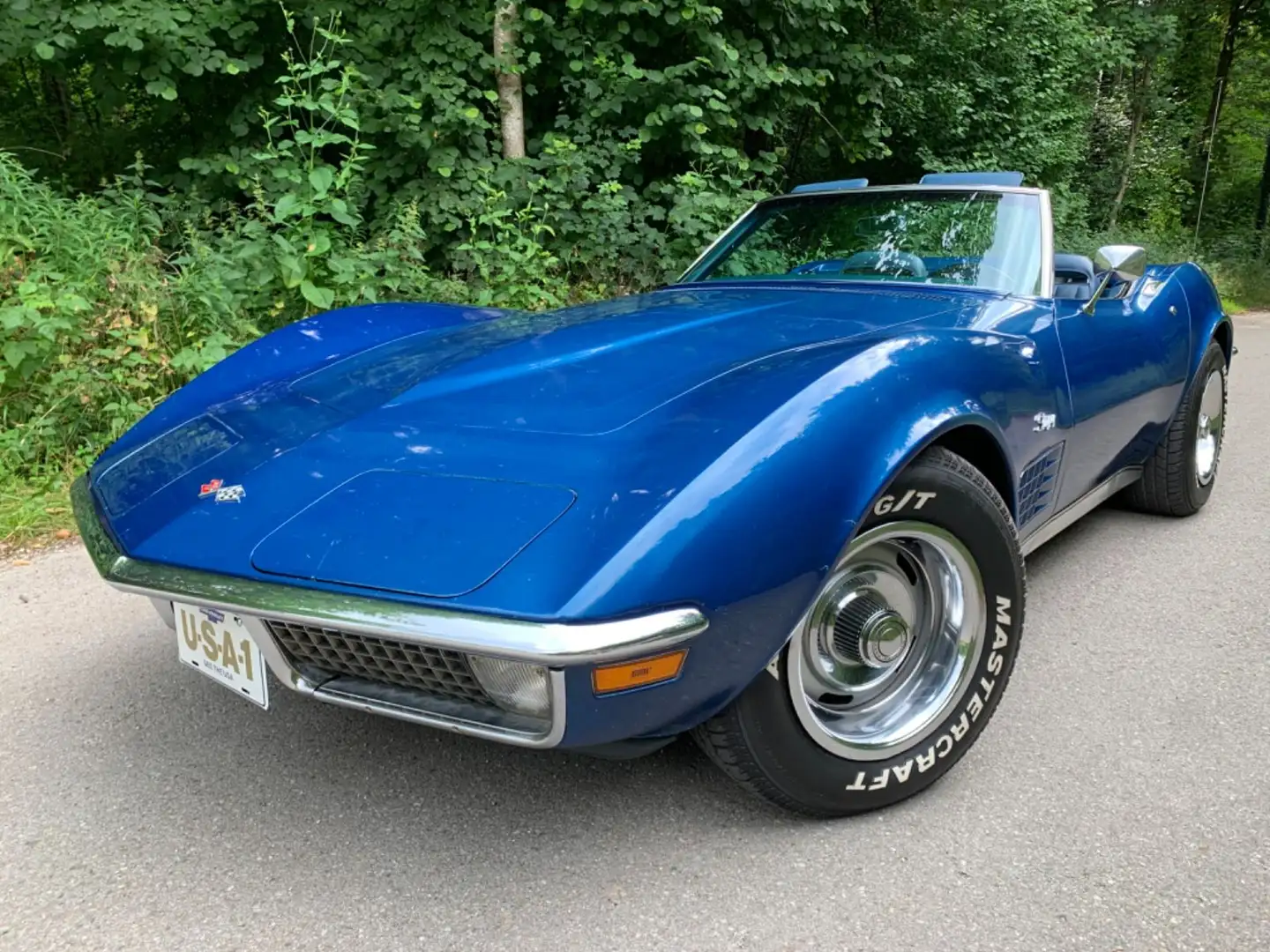Corvette C3 Cabrio,99tmls,A/C,P/S,P/B,Match-Numb;Erstlack Azul - 1