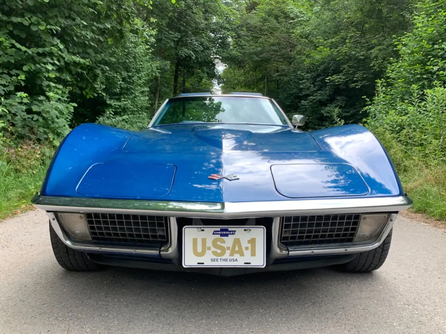 Corvette C3 Cabrio,99tmls,A/C,P/S,P/B,Match-Numb;Erstlack Azul - 2