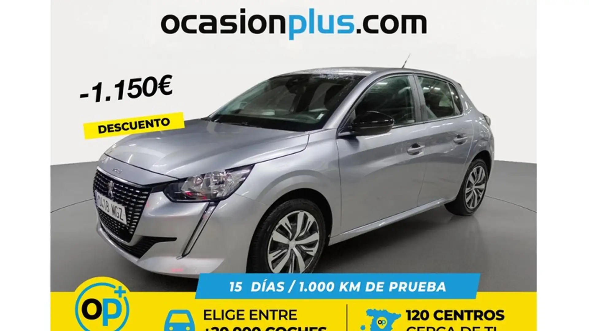 Peugeot 208 1.2 Puretech S&S Active Pack 100 Silber - 1