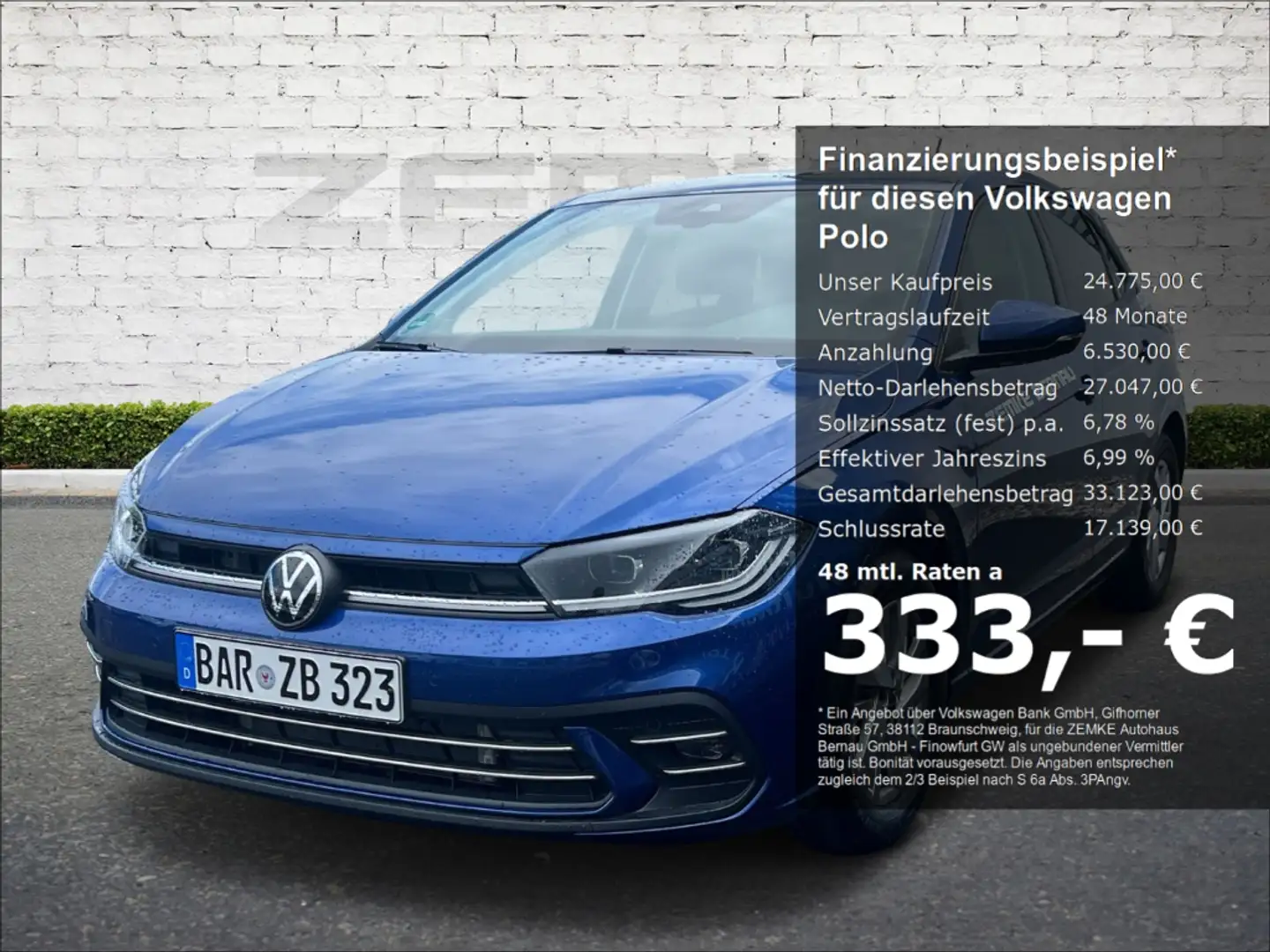Volkswagen Polo Style DSG AHK-abnehmbar El. Panodach Navi digitale Azul - 1
