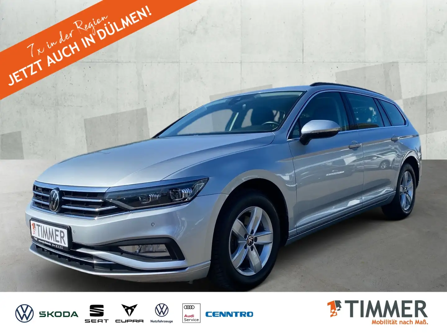 Volkswagen Passat Variant 2.0 TDI DSG BUSINESS *IQ.LIGHT *AHK *ACC *RKAM *A Zilver - 1