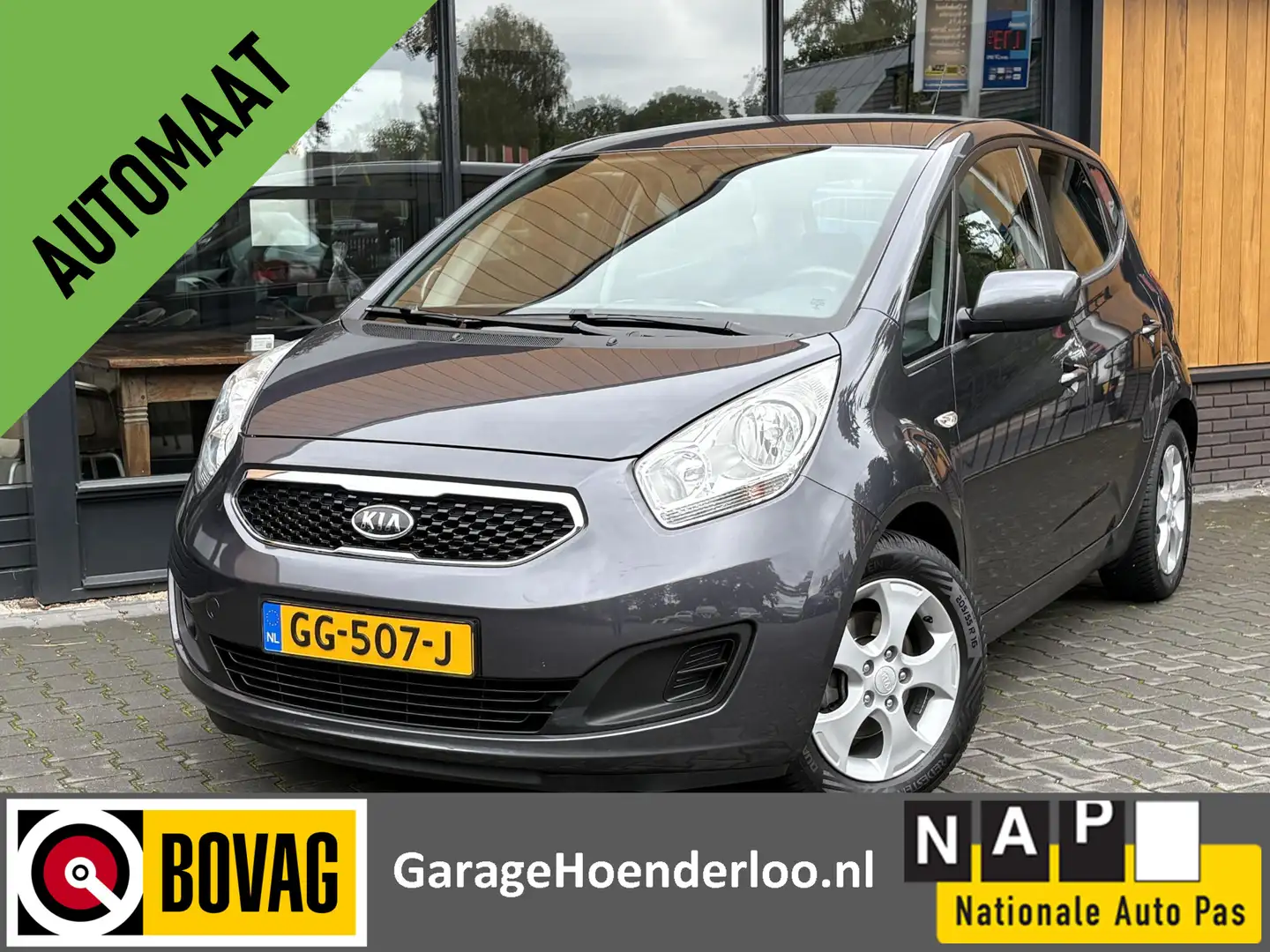 Kia Venga 1.6 CVVT Trekhaak, Cruise control, Stoelverw. Gara Grijs - 1