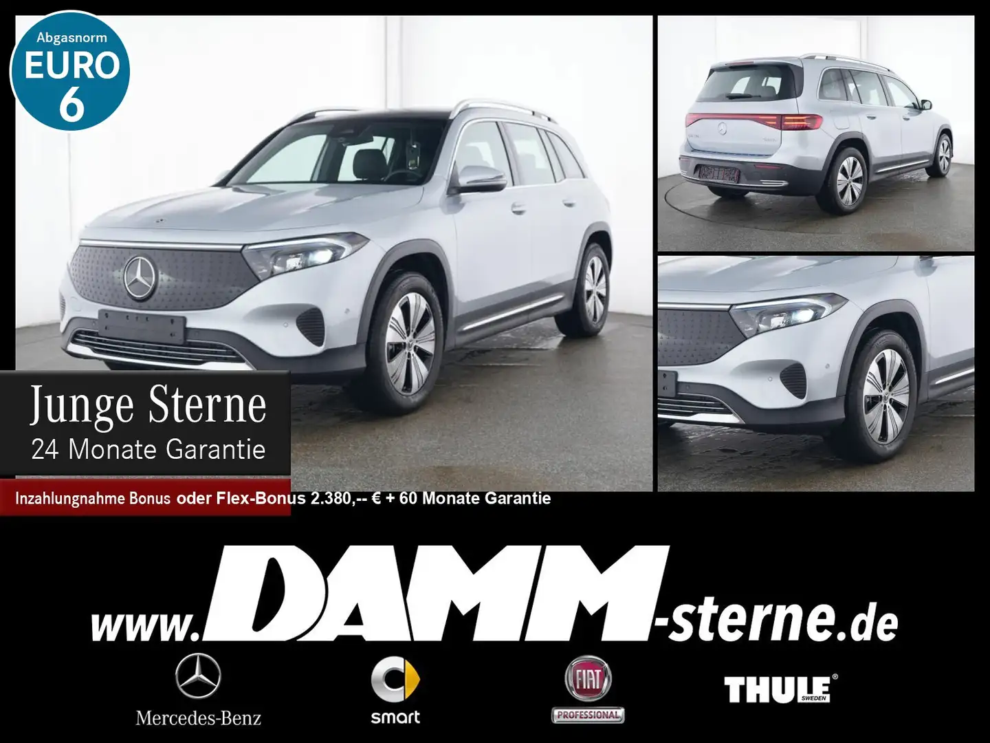 Mercedes-Benz EQB 350 EQB 350 4M Progressive/Pano/MEMORY/70 kW/+ Flex Silber - 1