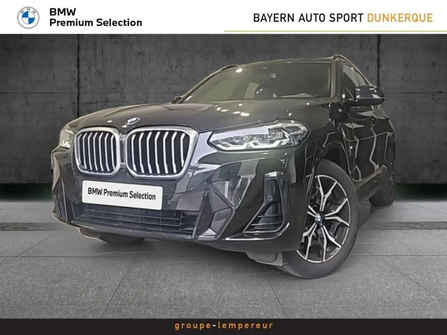 BMW X3 xDrive20d 190ch M Sport Schwarz - 1