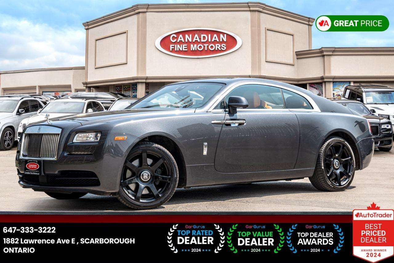 2014 Rolls-Royce Wraith COUPE CLEAN CARFAX SUNROOF NAVI HUD