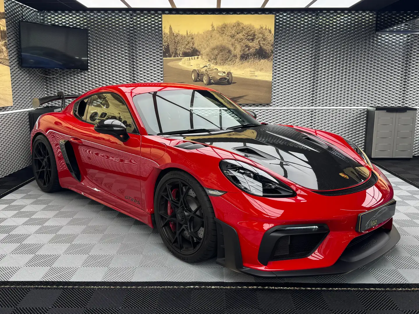 Porsche Cayman GT4 RS Weissach Full PPF Rouge - 1