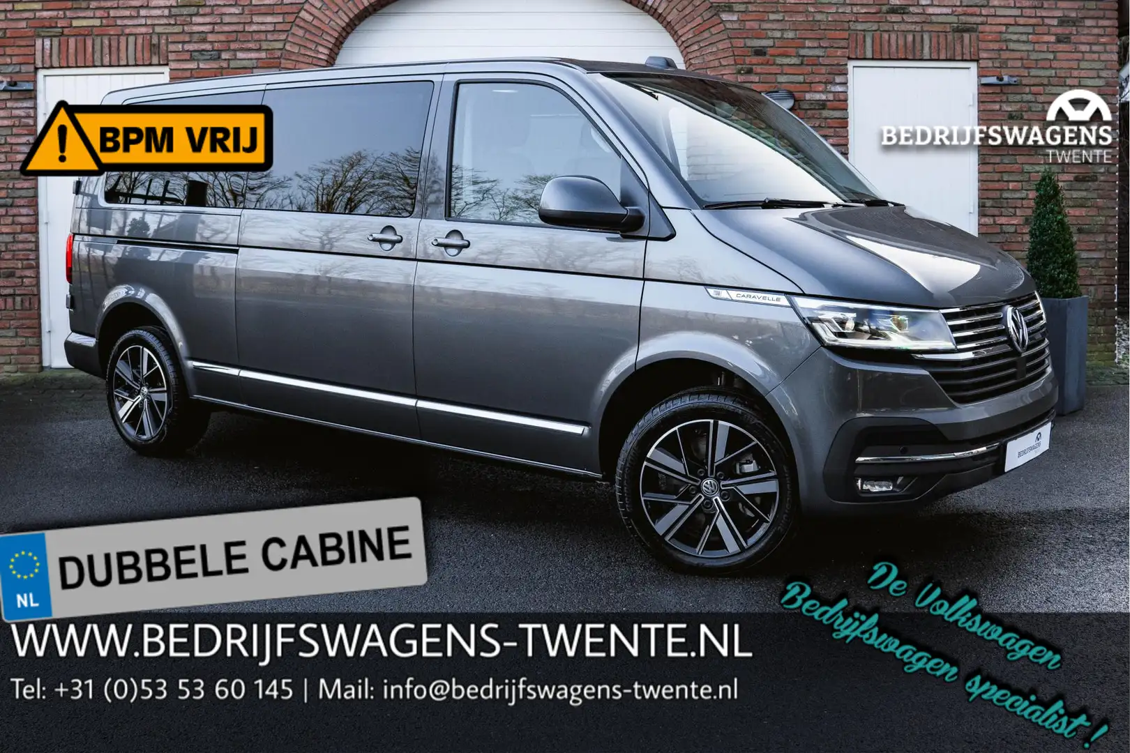 Volkswagen T6.1 Caravelle 2.0 TDI 204 PK DSG L2H1 A-Deuren ACC | LED | Leder Grijs - 1