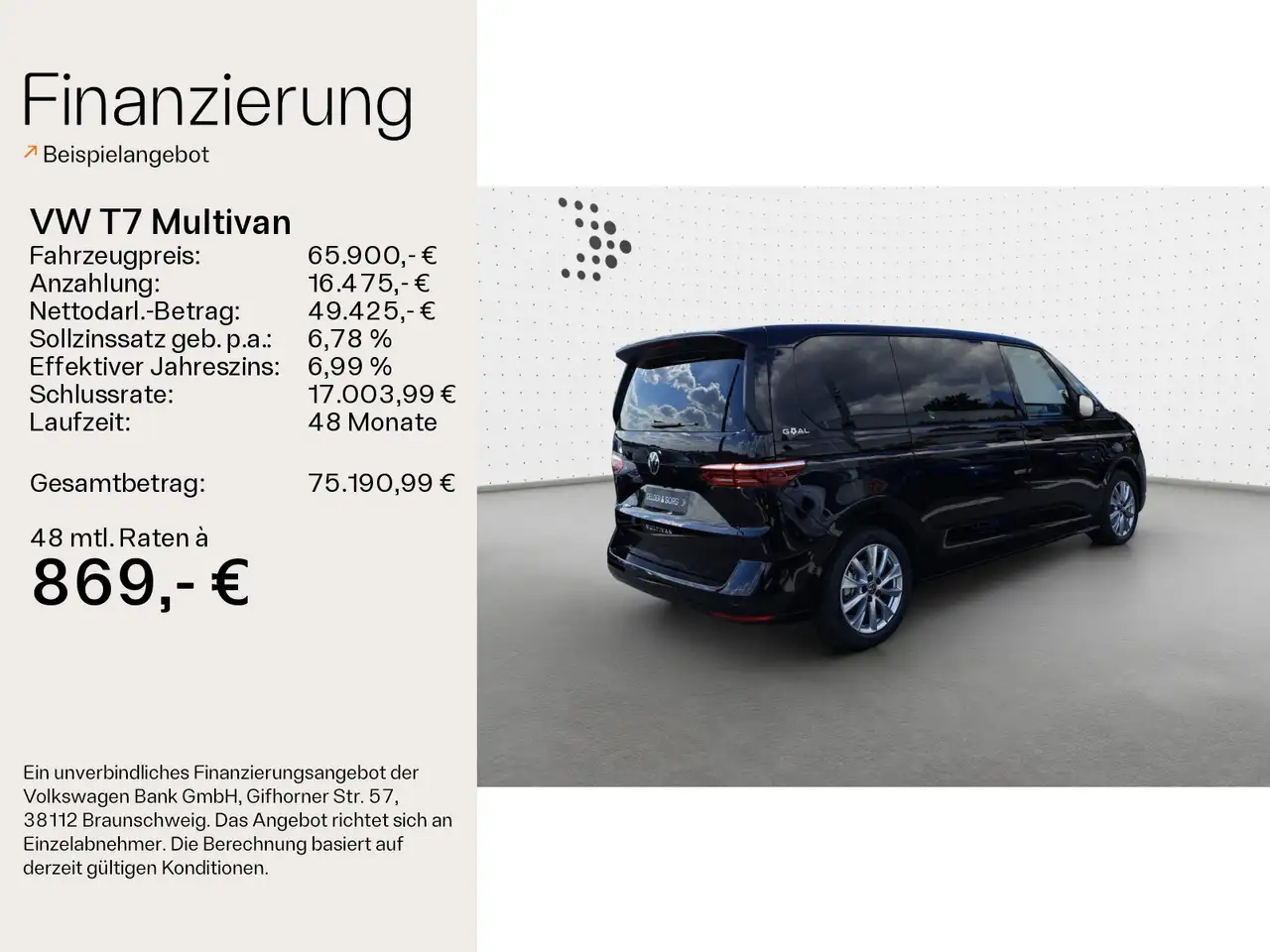 Volkswagen T7 Multivan GOAL TDI *AGR*Navi*AHK*Stand* 2
