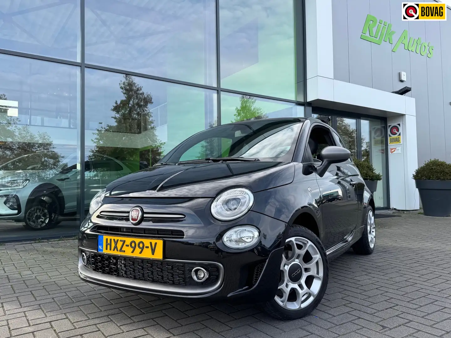 Fiat 500C 1.2 Rockstar * Automaat * Cruise Control * PDC * 1 Zwart - 1