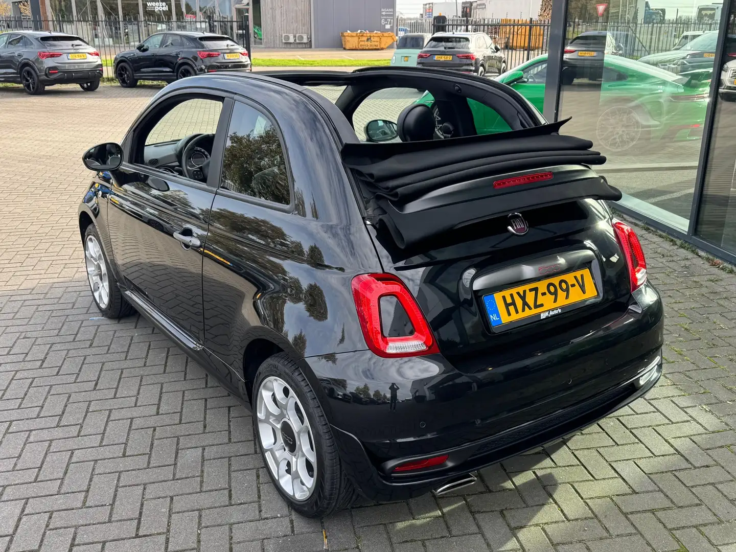 Fiat 500C 1.2 Rockstar * Automaat * Cruise Control * PDC * 1 Zwart - 2