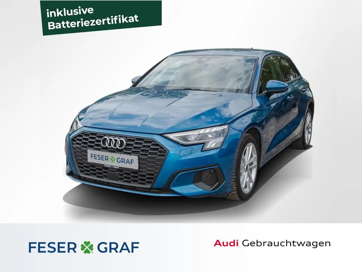Audi A3 e /LED/Navi+/PDC/Soundgenerator/17" Blau - 1