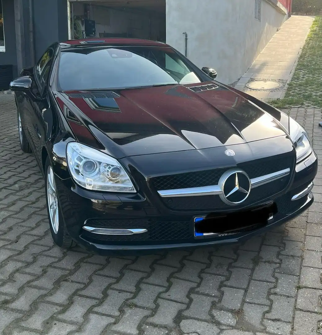 Mercedes-Benz SLK 200 K AUTOM./NAVI/ILS/AIRSCARF/GLASDACH/LEDER Noir - 1