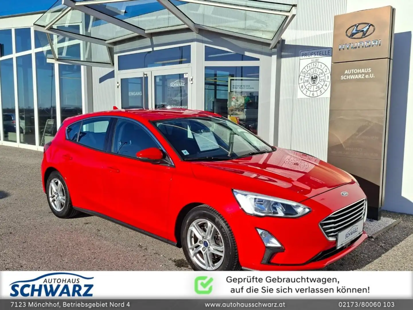 Ford Focus 1,0 EcoBoost Trend Edition Rot - 1