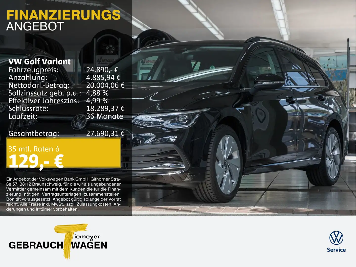 Volkswagen Golf Variant 2.0 TDI DSG STYLE NAVI LED SiHZG KA Schwarz - 1