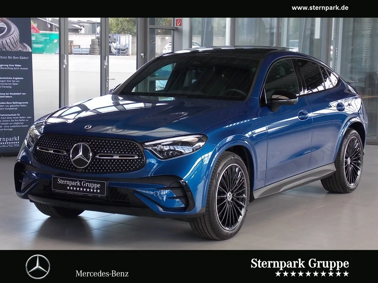 Mercedes-Benz GLC 450 GLC 450 d 4M Coupé AMG AHK Night DigiL Pano Memo Blau - 1