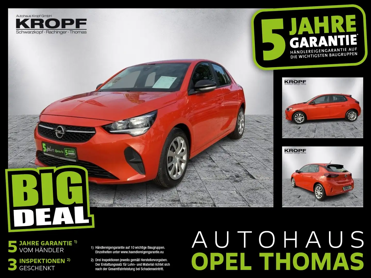 Opel Corsa F 1.2 Turbo Edition FIN ab 2,99% SHZ+PDC Orange - 1