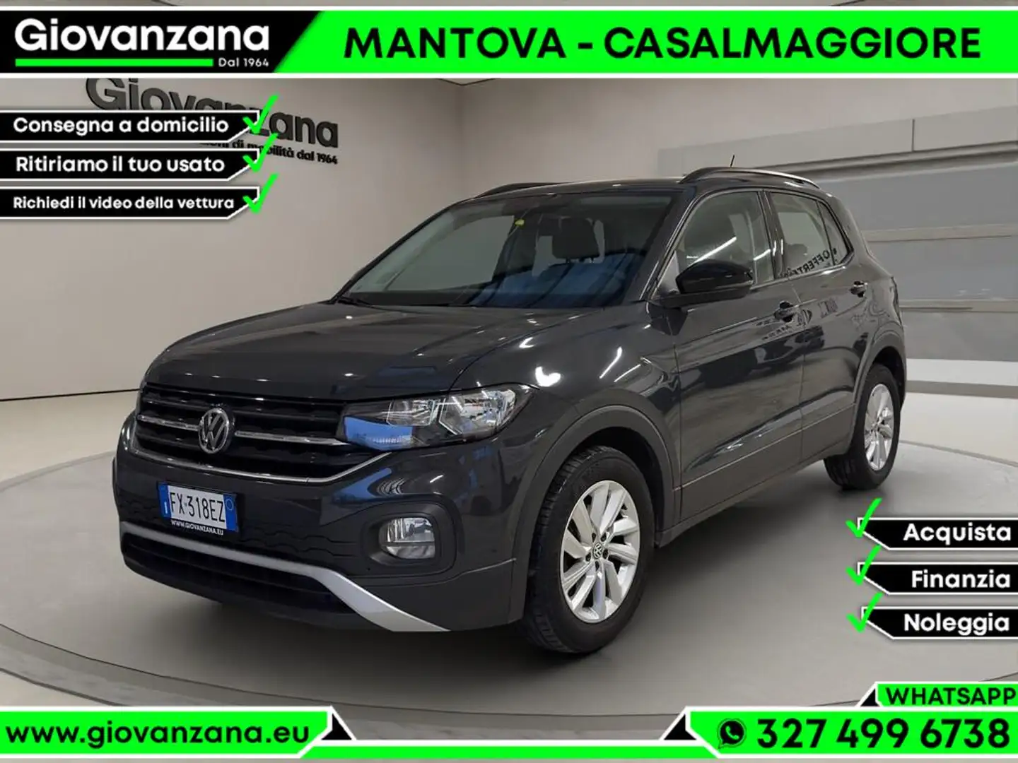 Volkswagen T-Cross T-Cross 1.0 tsi Style 95cv NEOPATENTATI Gris - 1
